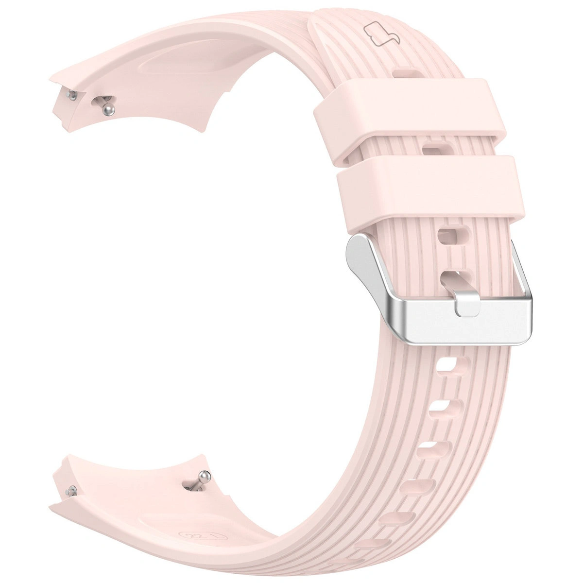Silikonowy pasek Bizon Strap Watch Silicone T ukazany od tyłu do Huawei Watch 5 46 mm